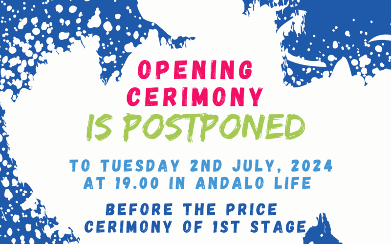Opening ceremony is postponed to July 2, 2024